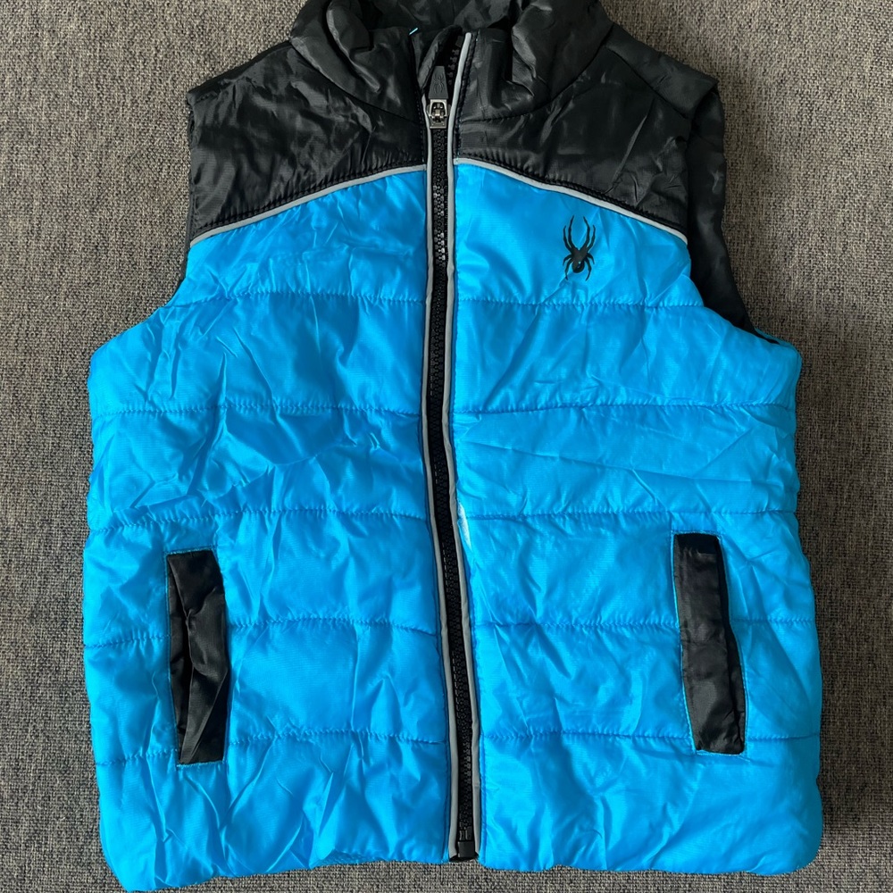 Spyder Kids Blue and Black Vest Size 2T